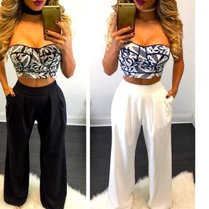 Beautiful vacation set crop top /pants